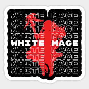 White Mage aesthetic - For Warriors of Light & Darkness FFXIV Online Sticker